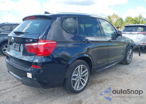 2017 BMW X3 xDrive28I из США, поврежденный, VIN 5UXWX9C34H0W79796